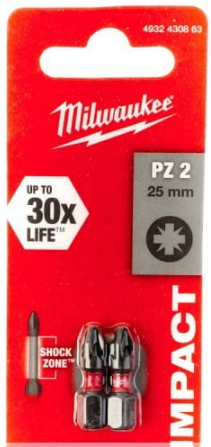 Насадка Milwaukee SHOCKWAVE PZ2 25мм (2шт) — купить в интернет-магазине amurinstrument.ru с доставкой по Благовещенску | Каталог с характеристиками и ценами насадка milwaukee shockwave pz2 25мм (2шт), купить metabo, купить husqvarna, купить bosch, купить makita, купить hitachi, купить hikoki, купить oregon, купить stihl