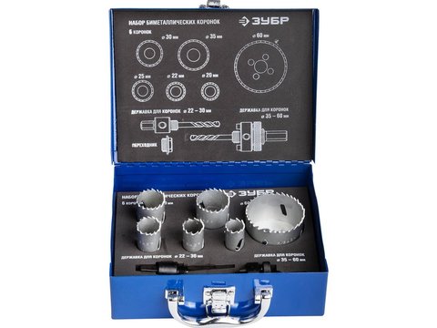 ЗУБР 6шт, набор коронок биметаллических(22,25,35,40,51,67) — купить в интернет-магазине amurinstrument.ru с доставкой по Благовещенску | Каталог с характеристиками и ценами зубр 6шт, набор коронок биметаллических(22,25,35,40,51,67), купить metabo, купить husqvarna, купить bosch, купить makita, купить hitachi, купить hikoki, купить oregon, купить stihl