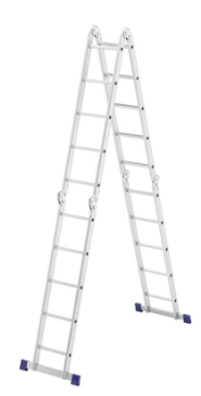 Лестница шарнирная алюминиевая, 4х5, Россия// Сибртех — купить в интернет-магазине amurinstrument.ru с доставкой по Благовещенску | Каталог с характеристиками и ценами лестница шарнирная алюминиевая, 4х5, россия// сибртех, купить metabo, купить husqvarna, купить bosch, купить makita, купить hitachi, купить hikoki, купить oregon, купить stihl