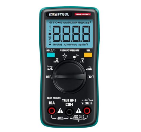 KRAFTOOL KM-600 цифровой мультиметр (59854) — купить в интернет-магазине amurinstrument.ru с доставкой по Благовещенску | Каталог с характеристиками и ценами kraftool km-600 цифровой мультиметр (59854), купить metabo, купить husqvarna, купить bosch, купить makita, купить hitachi, купить hikoki, купить oregon, купить stihl
