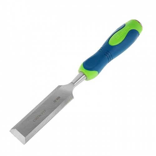 долото-стамеска, 32мм, двухкомпонентная рукоятка// сибртех, купить metabo, купить husqvarna, купить bosch, купить makita, купить hitachi, купить hikoki, купить oregon, купить stihl