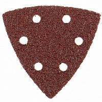 треугольник абразивный на ворсовой подложке под "липучку", перф., p 320, 93 мм, 5 шт.// matrix, купить metabo, купить husqvarna, купить bosch, купить makita, купить hitachi, купить hikoki, купить oregon, купить stihl