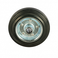 колесо неповоротное d=160 мм, г/п 145 кг, резина/металл, игольчатый подшипник, зубр профессионал, купить metabo, купить husqvarna, купить bosch, купить makita, купить hitachi, купить hikoki, купить oregon, купить stihl