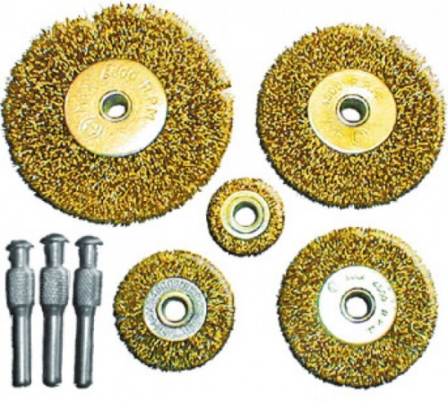 корщетки набор fit 5шт. (колеса 25,38,50,63,75мм), купить metabo, купить husqvarna, купить bosch, купить makita, купить hitachi, купить hikoki, купить oregon, купить stihl