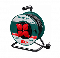 p-315 удлинитель на катушке, 50 м, 3500 вт, 4 гнезда, ip44, пвс 3x1,5 кв мм, kraftool, купить metabo, купить husqvarna, купить bosch, купить makita, купить hitachi, купить hikoki, купить oregon, купить stihl