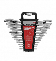 набор ключей рожковых, 6 х 32 мм, 12 шт., crv, хромированные// matrix, купить metabo, купить husqvarna, купить bosch, купить makita, купить hitachi, купить hikoki, купить oregon, купить stihl