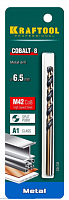 kraftool cobalt 6.5 х101мм, сверло по металлу hss-co(8%) , сталь м42(s2-10-1-8), купить metabo, купить husqvarna, купить bosch, купить makita, купить hitachi, купить hikoki, купить oregon, купить stihl