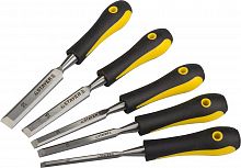 набор стамесок с двухкомпонентными ручками, 6/10/12/16/20мм, 5шт, stayer profi, купить metabo, купить husqvarna, купить bosch, купить makita, купить hitachi, купить hikoki, купить oregon, купить stihl