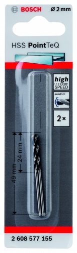 СПИРАЛЬНОЕ СВЕРЛО PointTec 2.0mm 2шт — купить в интернет-магазине amurinstrument.ru с доставкой по Благовещенску | Каталог с характеристиками и ценами спиральное сверло pointtec 2.0mm 2шт, купить metabo, купить husqvarna, купить bosch, купить makita, купить hitachi, купить hikoki, купить oregon, купить stihl
