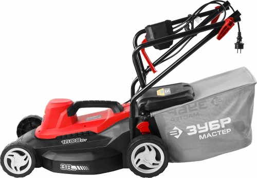 газонокосилка зубр згкэ-38-1600, роторная, ш/с 380 мм, центр. регулировка высоты 25-7, купить metabo, купить husqvarna, купить bosch, купить makita, купить hitachi, купить hikoki, купить oregon, купить stihl