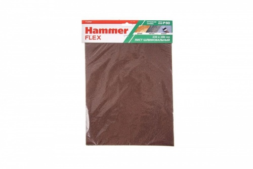 листы шлифовальные hammer flex  230x280мм, p 80 (5шт), бумажная основа, купить metabo, купить husqvarna, купить bosch, купить makita, купить hitachi, купить hikoki, купить oregon, купить stihl