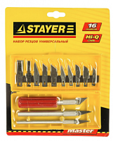 stayer  16 предм., набор резцов (1830-h16), купить metabo, купить husqvarna, купить bosch, купить makita, купить hitachi, купить hikoki, купить oregon, купить stihl