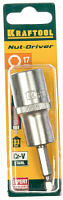 kraftool  nut driver 17 мм, бита с торцовой головкой (26396-17), купить metabo, купить husqvarna, купить bosch, купить makita, купить hitachi, купить hikoki, купить oregon, купить stihl