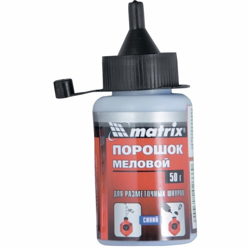 порошок  меловой синий, 115 г, для разметочных шнуров// matrix, купить metabo, купить husqvarna, купить bosch, купить makita, купить hitachi, купить hikoki, купить oregon, купить stihl