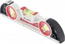 уровень алюминиевый литой, фрезерованный, 3 глазка, две ударные площадки, 235 мм // matrix, купить metabo, купить husqvarna, купить bosch, купить makita, купить hitachi, купить hikoki, купить oregon, купить stihl