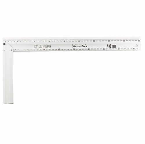угольник, 450 мм, алюминиевый, литой// matrix, купить metabo, купить husqvarna, купить bosch, купить makita, купить hitachi, купить hikoki, купить oregon, купить stihl