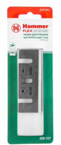 ножи для рубанка hammer flex 209-107 pb 82x29x3,0  82мм, 2шт., hss, купить metabo, купить husqvarna, купить bosch, купить makita, купить hitachi, купить hikoki, купить oregon, купить stihl
