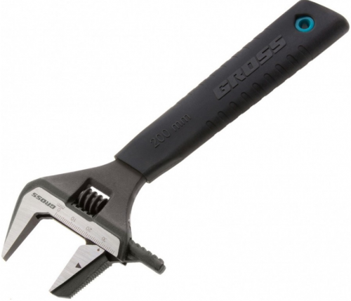 ключ разводной, переставная губка, 200 мм, crv //gross, купить metabo, купить husqvarna, купить bosch, купить makita, купить hitachi, купить hikoki, купить oregon, купить stihl