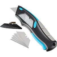 нож,ремонтно-монтажный.трехкомп.рук-ка,авто выброс/возврат лезвия пистол типа,170мм+5 з.л// gross, купить metabo, купить husqvarna, купить bosch, купить makita, купить hitachi, купить hikoki, купить oregon, купить stihl