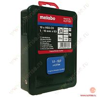 набор сверел metabo hss-co 19  (1-10 мм) металл.коробка, купить metabo, купить husqvarna, купить bosch, купить makita, купить hitachi, купить hikoki, купить oregon, купить stihl