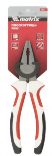 плоскогубцы premium, 180 мм, трехкомпонентные рукоятки// matrix, купить metabo, купить husqvarna, купить bosch, купить makita, купить hitachi, купить hikoki, купить oregon, купить stihl