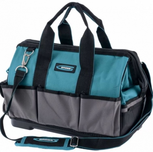 сумка для инструмента handwerker, 26 карманов, пластик. дно, наплечный ремень, 400х225х310мм// gross, купить metabo, купить husqvarna, купить bosch, купить makita, купить hitachi, купить hikoki, купить oregon, купить stihl