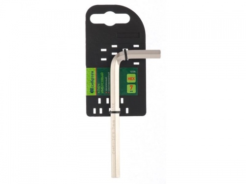 ключ имбусовый hex, 7 мм, 45x, закаленный, никель// сибртех, купить metabo, купить husqvarna, купить bosch, купить makita, купить hitachi, купить hikoki, купить oregon, купить stihl