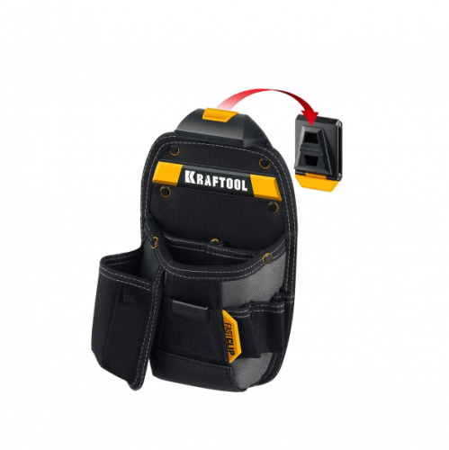 kraftool  kp-8 с быстросъёмным креплением fastclip, 8 карманов и петель, 170 х 260 мм, поясная сумка, купить metabo, купить husqvarna, купить bosch, купить makita, купить hitachi, купить hikoki, купить oregon, купить stihl
