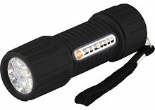 фонарь светодиодный, чёрный корпус с мягким покрытием, 9led, 3хааа// stern, купить metabo, купить husqvarna, купить bosch, купить makita, купить hitachi, купить hikoki, купить oregon, купить stihl