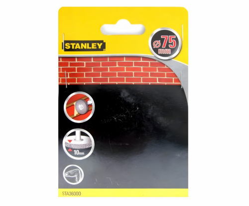 щетка дисковая стальная для дрели d. 75 мм stanley sta36005-xj, купить metabo, купить husqvarna, купить bosch, купить makita, купить hitachi, купить hikoki, купить oregon, купить stihl