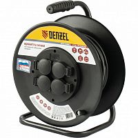 удлинитель силовой на стальной катушке, пвс 3х2,5 мм, 20м, 4 розетки, 16а, тип ухз16// denzel, купить metabo, купить husqvarna, купить bosch, купить makita, купить hitachi, купить hikoki, купить oregon, купить stihl