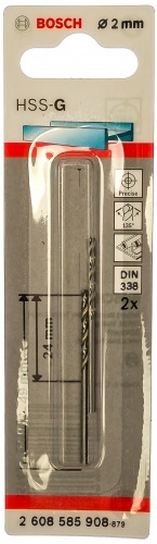 2 HSS-G СВЕРЛА 2ММ — купить в интернет-магазине amurinstrument.ru с доставкой по Благовещенску | Каталог с характеристиками и ценами 2 hss-g сверла 2мм, купить metabo, купить husqvarna, купить bosch, купить makita, купить hitachi, купить hikoki, купить oregon, купить stihl