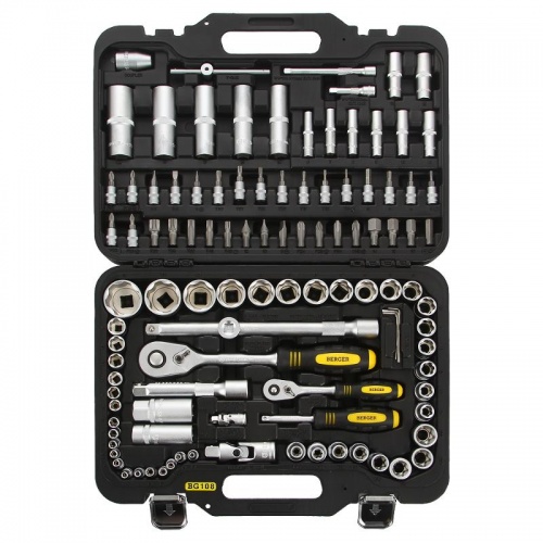 универсальный набор инструментов 108 предметов berger bg108-1214, купить metabo, купить husqvarna, купить bosch, купить makita, купить hitachi, купить hikoki, купить oregon, купить stihl