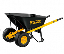 тачка строительная, усиленная, объем 140 л, 250 кг, двухколесная, колесо 15х6.00-6// denzel, купить metabo, купить husqvarna, купить bosch, купить makita, купить hitachi, купить hikoki, купить oregon, купить stihl