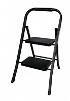 стремянка стальная , модель dls102b ( черный цвет), 2 ступеней, 46 см., купить metabo, купить husqvarna, купить bosch, купить makita, купить hitachi, купить hikoki, купить oregon, купить stihl
