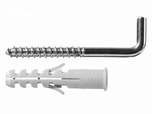 дюбель распорный полипропиленовый, тип "евро", в комплекте с шурупом-крюком, 12 х 60 / 8 х 85 мм, 2 , купить metabo, купить husqvarna, купить bosch, купить makita, купить hitachi, купить hikoki, купить oregon, купить stihl