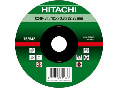 диск отрезной по металлу а hitachi 180х3х22.2, купить metabo, купить husqvarna, купить bosch, купить makita, купить hitachi, купить hikoki, купить oregon, купить stihl