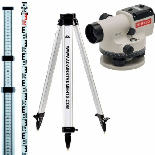 комплект нивелир оптический ada basis с поверкой + рейканивелирная телескопическая ada staff 3 + шт, купить metabo, купить husqvarna, купить bosch, купить makita, купить hitachi, купить hikoki, купить oregon, купить stihl