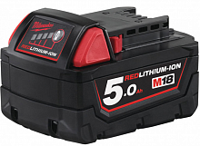аккумулятор milwaukee m18 b5 (5ah li-ion), купить metabo, купить husqvarna, купить bosch, купить makita, купить hitachi, купить hikoki, купить oregon, купить stihl