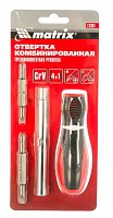 отвертка комбинированная "era" sl5,0 / ph1, sl6,0 / ph2, crv, 3-х компонентная рукоятка// matrix, купить metabo, купить husqvarna, купить bosch, купить makita, купить hitachi, купить hikoki, купить oregon, купить stihl