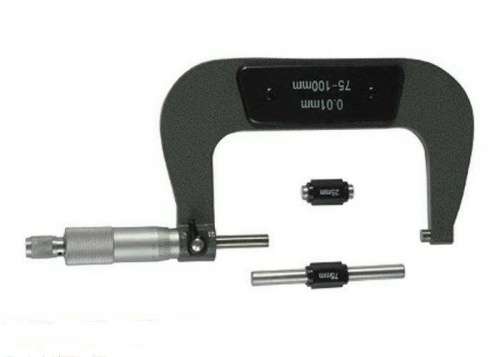 микрометр механический, 75-100 мм// matrix, купить metabo, купить husqvarna, купить bosch, купить makita, купить hitachi, купить hikoki, купить oregon, купить stihl