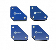 угольник магнитный кобальт 58 х 50 мм, на 3 угла: 45, 90, 135 градусов, магнит до 4 кг, 4 шт./компл., купить metabo, купить husqvarna, купить bosch, купить makita, купить hitachi, купить hikoki, купить oregon, купить stihl