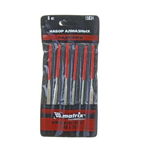 Набор надфилей алмазных 6шт 140*70*3 MATRIX MASTE — купить в интернет-магазине amurinstrument.ru с доставкой по Благовещенску | Каталог с характеристиками и ценами набор надфилей алмазных 6шт 140*70*3 matrix maste, купить metabo, купить husqvarna, купить bosch, купить makita, купить hitachi, купить hikoki, купить oregon, купить stihl