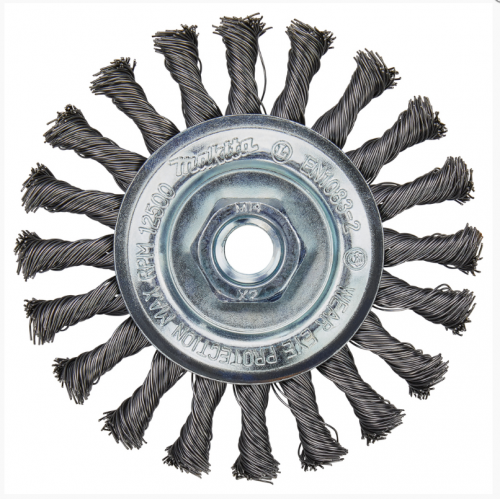 Щетка проволочная дисковая (d115 мм, толщ. проволоки 0,5 мм, M14x2) — купить в интернет-магазине amurinstrument.ru с доставкой по Благовещенску | Каталог с характеристиками и ценами щетка проволочная дисковая (d115 мм, толщ. проволоки 0,5 мм, m14x2), купить metabo, купить husqvarna, купить bosch, купить makita, купить hitachi, купить hikoki, купить oregon, купить stihl