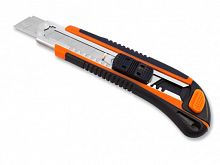 нож с выдвижным лезвием 18 мм, двухкомпонентный корпус, автоматический фиксатор, вихрь, купить metabo, купить husqvarna, купить bosch, купить makita, купить hitachi, купить hikoki, купить oregon, купить stihl