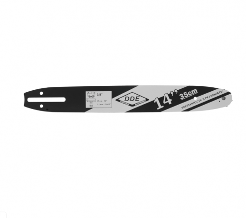 Шина пилы цепной сварная DDE 14"/ 35 см 3/8"-1,1-52 зв (для цепи 90) 144MLEA041 — купить в интернет-магазине amurinstrument.ru с доставкой по Благовещенску | Каталог с характеристиками и ценами шина пилы цепной сварная dde 14"/ 35 см 3/8"-1,1-52 зв (для цепи 90) 144mlea041, купить metabo, купить husqvarna, купить bosch, купить makita, купить hitachi, купить hikoki, купить oregon, купить stihl