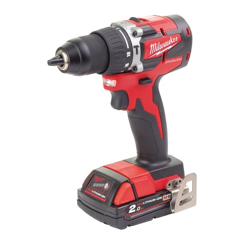 аккумуляторная дрель-шуруповерт milwaukee m18 cbldd-202c (li-ion2ач), купить metabo, купить husqvarna, купить bosch, купить makita, купить hitachi, купить hikoki, купить oregon, купить stihl