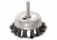 щетка для дрели, 30 мм, "чашка" со шпилькой, крученая металлическая проволока // matrix, купить metabo, купить husqvarna, купить bosch, купить makita, купить hitachi, купить hikoki, купить oregon, купить stihl