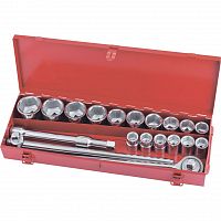 набор торцевых головок, квадрат, 3/4", головки 19 х 50 мм, 20 предм., в метал. боксе//matrix, купить metabo, купить husqvarna, купить bosch, купить makita, купить hitachi, купить hikoki, купить oregon, купить stihl