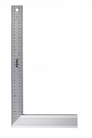 угольник стальной, нержавеющая сталь, градуировка, алюминиевое основание, 400 мм// denzel, купить metabo, купить husqvarna, купить bosch, купить makita, купить hitachi, купить hikoki, купить oregon, купить stihl